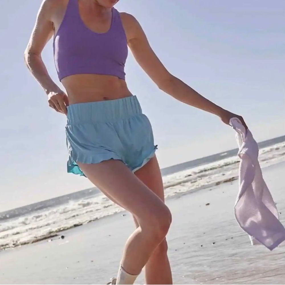 Blue Free People Movement Shorts